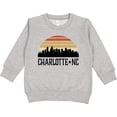 thumbnail image 2 of Inktastic Charlotte North Carolina Skyline Toddler Sweatshirt, 2 of 4
