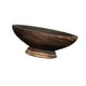 thumbnail image 4 of Cuenco de pedestal decorativo, frutero de madera versátil para fiestas en casa y aperitivos. marrón, 4 of 9