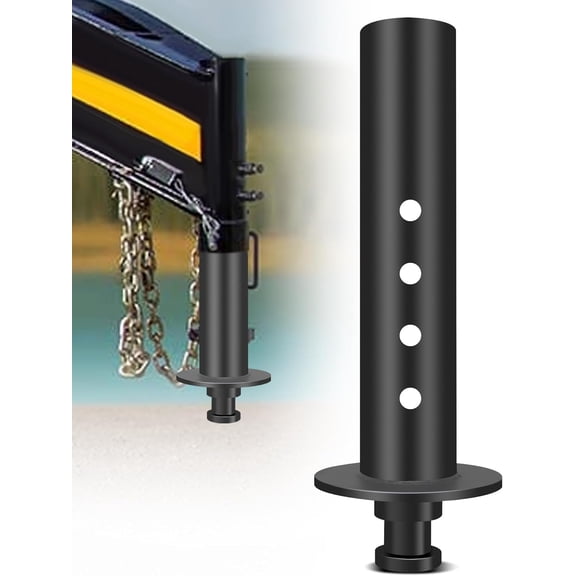 Fifth Wheel to Gooseneck Hitch Adapter,Fit for Campers, Trailers, Tractors, Semi-Tractor with 4" Round Tube 2" 30,000 lbs Load Capacity, Gooseneck Adapter Attaches to 5th Wheel