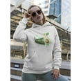 thumbnail image 2 of Watercolor Avocado Hoodie Women -Image by Shutterstock, Female x-Large, 2 of 4