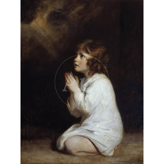 The Infant Samuel Praying by Joshua Reynolds, Unframed Photographic Print Wall Art Sold by Art.Com