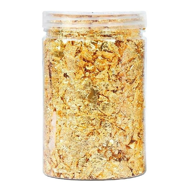 Copos de resina para dorar: imitación de oro, plata, cobre y láminas metálicas para 10g de oro