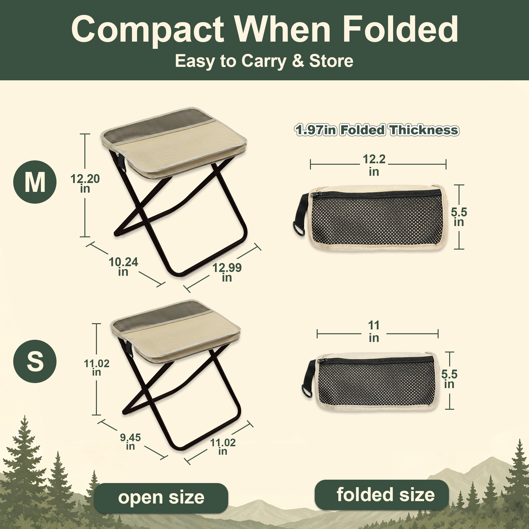 AILDEDE Foldable Backpack Stool – picture 7