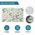 thumbnail image 6 of Sage Green Botanical Placemats Set of 6, Rustic Country Spring Floral Summer Leaf Placemats for Dining Table, Place Mats for Kitchen Tabletop, Waterproof Wipeable Dining Table Mats Set, 6 of 9