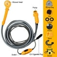 thumbnail image 3 of Portable Camping Shower Outdoor 12V Shower Pump with 20L Collapsible Bucket for Camping Hiking Backpacking Travel Beach Pet Bath Flowering, 3 of 10