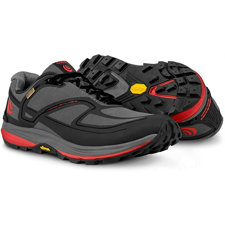 Topo Athletic Men s Hydroventure 2 Trail Shoes Charcoal Red 11.5