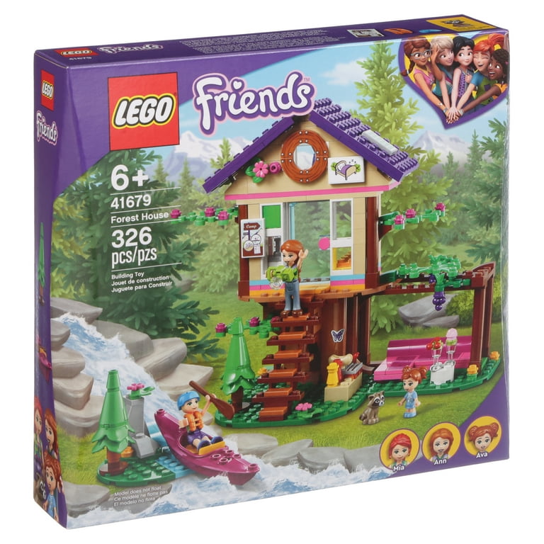 LEGO Friends Mia s Forest House 41679 Building Toy Nature Adventure Set 326 Pieces Walmart