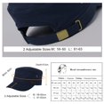 thumbnail image 5 of Comhats Unisex Mens Cotton Army Caps Military Hats Baseball Sun Hat Navy Large 61-63cm, 5 of 5