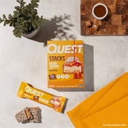 Quest Stacks Protein Bars, Salted Caramel Flavor, 20g of Protein, 4 Count