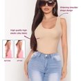 thumbnail image 3 of Irisnaya Shapewear Bodysuit for Women Round Neck Tummy Control Sleeveless Sexy Waist Trainer Vest Full Body Shaper Tank Tops Jumpsuit(Beige Small), 3 of 8