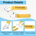 thumbnail image 3 of Uxcell Lever Handle for Ball Valve, Metal Valve Handle with Hole for Outdoor Faucet Replacement Repair Hose Bib Yellow 1 94mm, 3 of 7