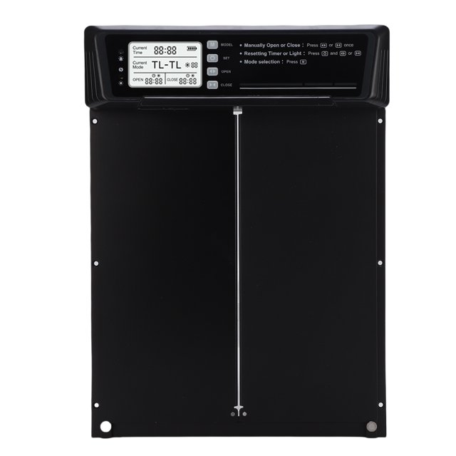 Abridor Automático De Puerta De Pollo, Alarma De Anomalía De aleación De Aluminio Con Energía Solar, Puerta Automática De Gallinero Para El Hogar