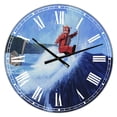 thumbnail image 1 of DesignArt Surfer Joe Large Wall Clock, 1 of 2