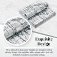 thumbnail image 5 of Elegant Disposable Dinnerware - Arctic Collection, Cocktail Napkins, Silver, 5 of 5