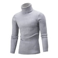 thumbnail image 1 of MYG Pull à Col Roulé Slim pour Hommes Chaud à Manches Longues Tops Tricot Grande Taille, 1 of 9