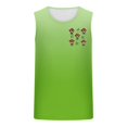 thumbnail image 3 of Camiseta sin mangas de cuello redondo para hombre, informal, a la moda, sin mangas, con estampado, cuello redondo, deportiva, de poliéster, 3 of 4