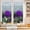 Purple, variant on Privacy Window Film, Blue Rose Static Cling Stained Glass Window Film, UV Sun Blocking Heat Control Stickers, Non-Adhesive Laser Windows Tint 19.6"x39.3" Flower Raindrops Butterfly Grey Art