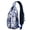 Floral and Humm, variant on Scientific Knowledge Print Sling Backpack, Crossbody Daypack for Science Lovers and Educational Gifting