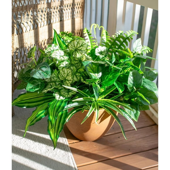 Plantas vegetales artificiales Starttag resistentes a los rayos UV (verde)