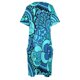 thumbnail image 5 of Vestido de noche holgado con bolsillos y estampado psicodélico hippie de los años 60. Ropa de mujer., 5 of 7