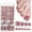 Coffee, variant on 240 count Coffee Press Toenails Women Nails with Glue Tabs, Short Square Shape, Material, Press Nails Glue Toenails