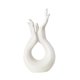 thumbnail image 5 of Florero de cerámica hecho a mano, florero artístico, accesorio estético para fotografía, florero único, arreglo Floral para escritorio, entrada y Blanco, 5 of 8