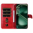 thumbnail image 2 of KAIYANG Funda de teléfono para Oppo Find X6, textura de piel de becerro, bolsillo con cremallera, soporte, carcasa tipo billetera, cubierta de cuero PU, estilo E Oppo Find X6 rojo, 2 of 5