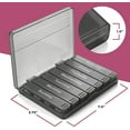 thumbnail image 2 of MEDca Weekly Pill Organizer 7-Day Portable Case with Removable Compartments, 2 of 8