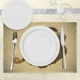 thumbnail image 3 of Ambesonne Animal Place Mats Set of 4, Hipster Pop Art Vintage, Standard Size, Brown and Tan, 3 of 6