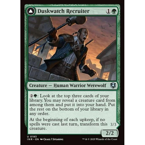 MtG Innistrad Remastered Uncommon Duskwatch Recruiter // Krallenhorde Howler #193