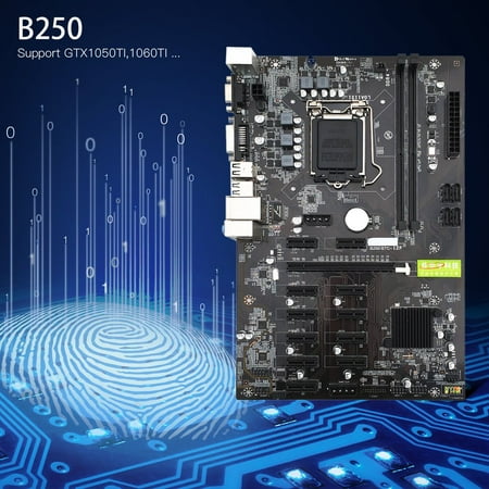 Mining Board B250 Mining Expert Motherboard Video Card Interface Supports GTX1050TI 1060TI Designed For Crypto Mining