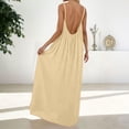 thumbnail image 3 of Misright Women's Backless Loose-fitting Resort Long Dress, 3 of 11