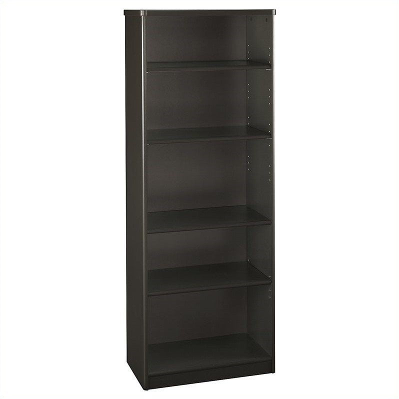 Bush BBF Series A 26W 5-Shelf Bookcase in Sienna Walnut