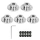thumbnail image 1 of Shaft Coupler, 5Pcs Durable Stable Transmission Flange Coupling Connector  For Replacement ANGGREK Motor Shaft Coupler, 1 of 8