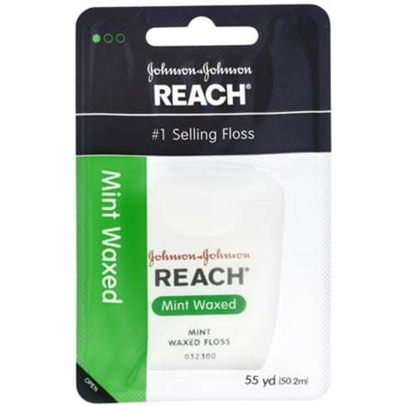REACH Mint Waxed Floss 55 Yards (Pack of 3)