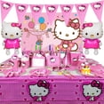 thumbnail image 2 of Bolsas de regalo de Hello Kitty para 20 personas, embalaje de papel de dibujos animados de gato, globos de cumpleaños, decoración de fiesta de cumpleaños para niñas, 2 of 4