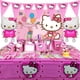 thumbnail image 2 of Bolsas de regalo de Hello Kitty para 20 personas, embalaje de papel de dibujos animados de gato, globos de cumpleaños, decoración de fiesta de cumpleaños para niñas, 2 of 4