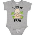 thumbnail image 3 of Inktastic Cute Sloth I Love My Papa with Green Leaves Boys or Girls Baby Bodysuit, 3 of 5