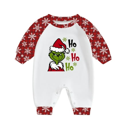 

Gasue Grinch Shirts for Adults Christmas Printed Family Matching Long Sleeve Tops+Pants Set Family Matching Sets Christmas Gifts Baby