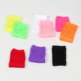 thumbnail image 4 of Nvzi Guantes cortos de rejilla de poliéster de color rosa para adultos (paquete de 1) perfectos para fiestas y disfraces, 4 of 5