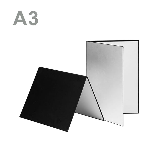 Amdohai 3-en-1 Photography Paperboard Folding Photography Reflector Diffuseur Board (Noir + Blanc +