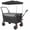 Black, variant on BOFANG Heavy Duty Folding Wagon Cart with Canopy, All-Terrain Wheels & Brakes, 480 lbs Capacity for Outdoor,Blue