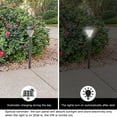 thumbnail image 6 of Ke1Clo Solar Garden Lights Outdoor Water Resistant LED Powered Pathway Lights for Patio Yard Walkway Decorative Lighting 10 Pack Auto On Off Dusk to Dawn, 6 of 7