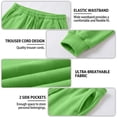 thumbnail image 6 of Men's Casual Solid Sweatpants Elastic Waist Drawstring Joggers Loose Fit Tapered Athletic Pants with Pockets, XL, 6 of 8