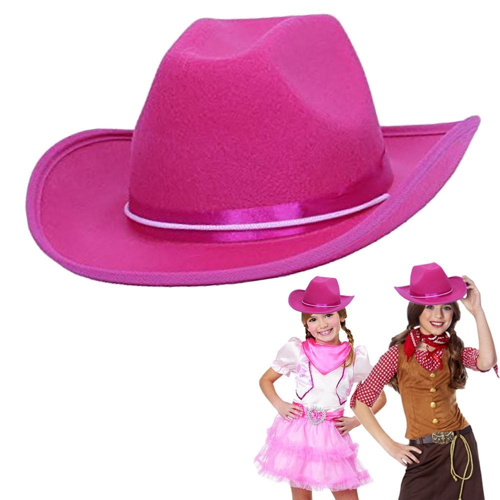 little girls pink cowgirl hat