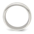 thumbnail image 4 of Auriga Fine Jewelry 925 Sterling Silver 7mm Comfort Fit Double Milgrain Band Ring Size 8.5 for Women, 4 of 4