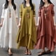 thumbnail image 3 of Plus Size Oversized Women Solid Color Long Sleeve Baggy Loose Layered Maxi Dress, 3 of 5