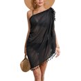 thumbnail image 3 of LELINTA Women Short Skirts Swimwear Ruffle Bandage Sarong Wrap Beach Cover Up Skirt Chiffon Bikini Beachwear Soild Color Cover-up, 3 of 5