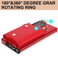 thumbnail image 4 of Allytechgroup Wallet Case for Samsung Galaxy Note 20, RFID Blocking Crossbody Shoulder Strap Hand Wrist Cards Holder Ring Stand Bumper Drop Protection Phone Case for Girls Women, Red, 4 of 9