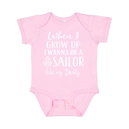 Inktastic Future Sailor Like Daddy Boys Baby Bodysuit